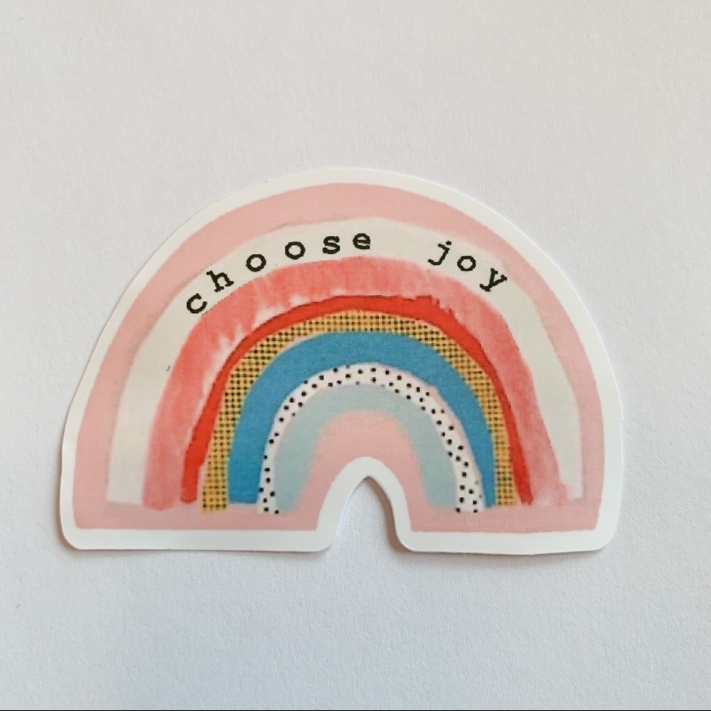 5/$5 Rainbow "Choose Joy" Sticker